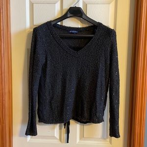 Am eagle outfitters black sparkly sweater L
